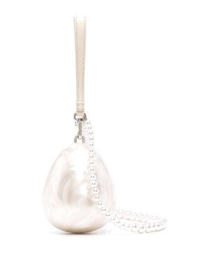SIMONE ROCHA: cross body bags - Micro Egg Bag W/ Pearl Crossbody