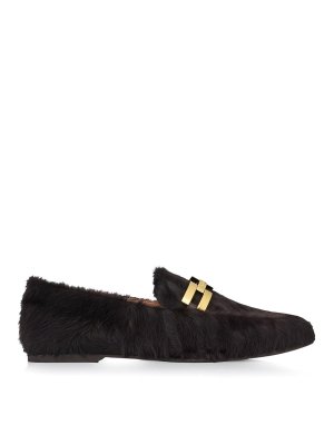 Aquazzura: Loafers & Slippers - Furry Brandi Mocassin