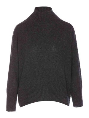 ALLUDE: Pull col rond - Pull Col Rond - Gris