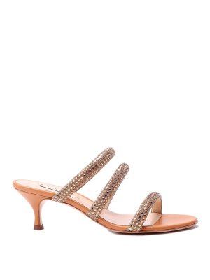Roberto Cavalli maxi logo Sandals - Beige | SKS018PZ17200465