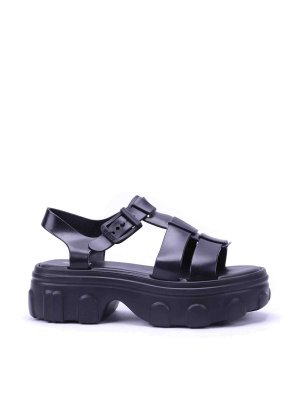 サンダル・ミュール alexander mcqueen 'Parachute' sandals (817620WIACT 1064) Alexander Mcqueen Parachute Sandals - Black | 817620WIACT1064