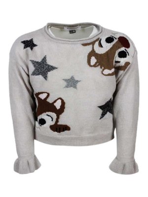 MONNALISA: クルーネック - クルーネック - ベージュ