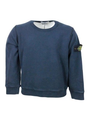 Stone Island Junior: Sweatshirts & Sweaters - Sweater  Blue