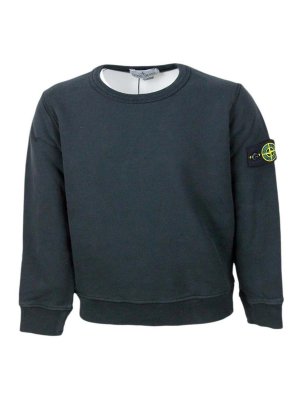 Stone Island Junior: Sweatshirts & Pulls - Sweat-Shirts - Noir