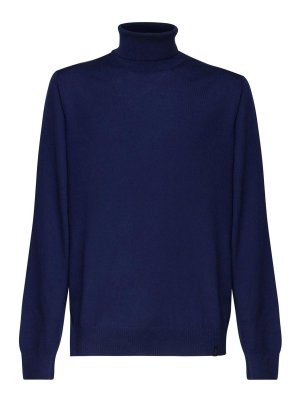 FAY: Pull col rond - Pull Col Rond - Bleu