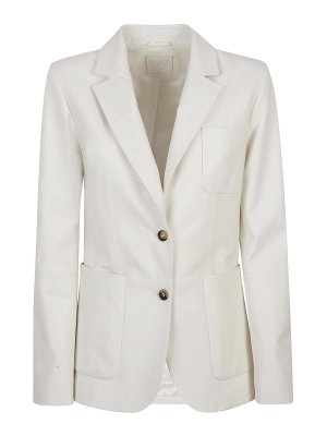 Brunello Cucinelli Single-Breasted Blazer - White