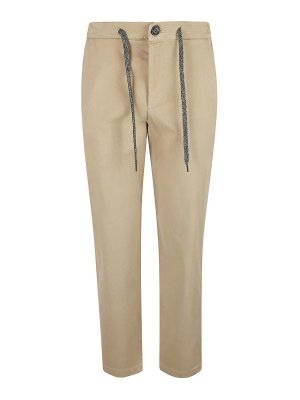 パンツ MONCLER Women Straight Pants K10932A00001 5985820N Beige Moncler Trousers - Beige - Women | K10932A000015985820N