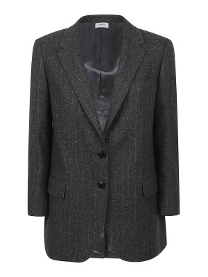 DRIES VAN NOTEN ダークグレー ストライプ ブレザー DRIES VAN NOTEN ダークグレー ストライプ ブレザー ドリス