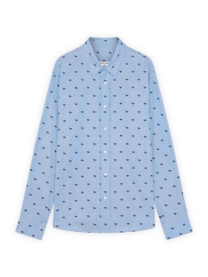 MAISON KITSUNÉ: Hemden - Hemd - Blau