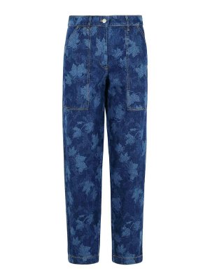 MAISON KITSUNÉ: jeans bootcut - Abbigliamento da lavoro Jeans in denim blu