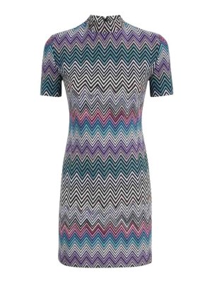MISSONI: Robe longueur genou - Robe Au Genou - Vert