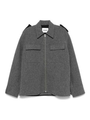 JIL SANDER: Camisas - Camisa - Gris