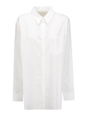 Tシャツ・カットソー Y PROJECT FW24 EVERGREEN CHAIN SHIRT (101SI001 EVERGREEN) Y/Project Evergreen Chain Shirt - White - Women
