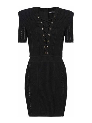 Di Vision Black Linen And Cotton Mini Dress - Black | 130004