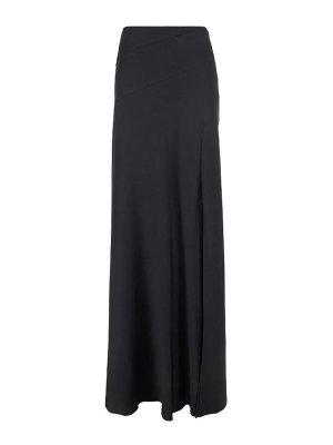 ALBERTA FERRETTI: Knee length skirts & Midi - Long Satin Skirt