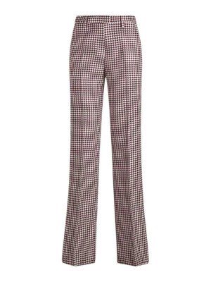 ETRO: casual trousers - Houndstooth Patterned Trousers