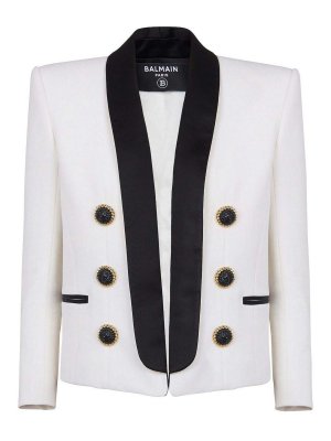 Balmain: Vestes casuals - Veste Casual - Blanc