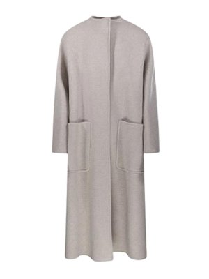 Max Mara: short coats - Atelier Double Cashmere Flared Coat Gioiosa