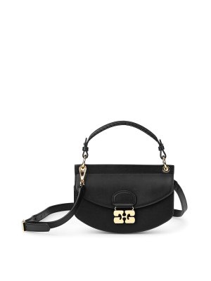 GANNI: cross body bags - Apo-G Bag Mini Top Handle