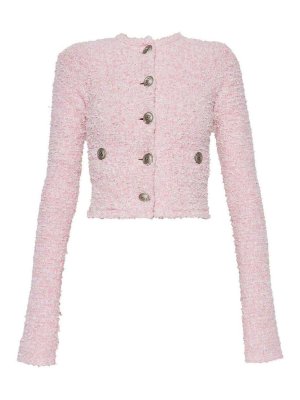 BALENCIAGA: Cárdigans - Cárdigan - Color Carne Y Neutral