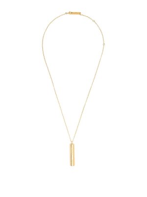 AMBUSH: Necklaces & Chokers - Gold Necklace With Pendant With Engraved Logo