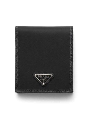 PRADA: wallets & purses - Fabric+Saffiano small parts