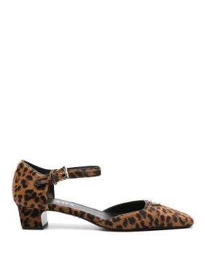 PRADA: court shoes - 45Mm Triangle-Enamel Pumps