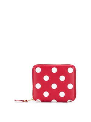 COMME DES GARCONS: wallets & purses - Dots Printed Leather Line Wallet