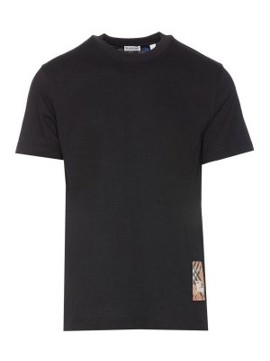 Tシャツ・カットソー BURBERRY Men Tops 8107453 Black Burberry T-Shirt - Black - Men | 8107459 | Shop online at THEBS