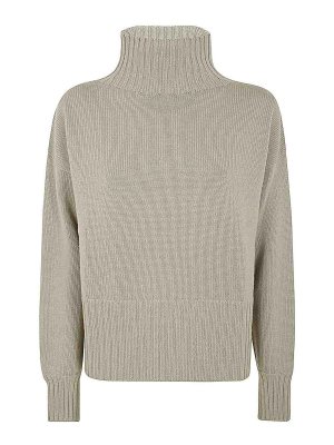 DRUMOHR: Strickpullover mit Rundhalsausschnitt - Rundhalspullover - Grün