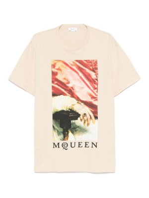 ALEXANDER MCQUEEN: Tシャツ - ショートドレス - マルチカラー