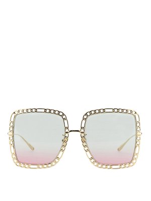 GUCCI: Lunettes - Lunettes - Or