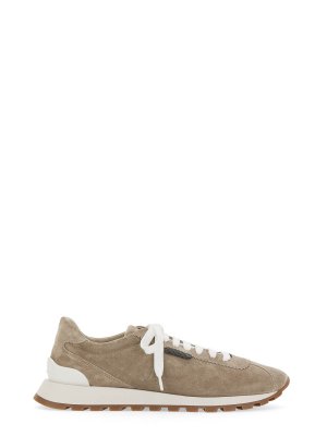 BRUNELLO CUCINELLI: trainers - Sneaker Running In Camoscio