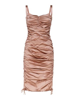 DOLCE & GABBANA: maxi dresses - Stretch Silk Midi Dress