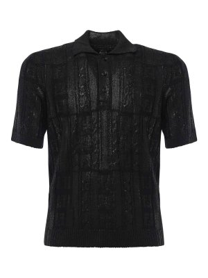 Givenchy ポロシャツ - 黒 - ブラック | BM71KR3YCD001 Givenchy ポロシャツ - 黒 - ブラック | BM71KR3YCD001