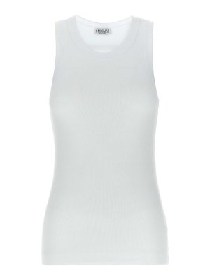 BRUNELLO CUCINELLI: Tops y camisetas sin mangas - Top - Blanco