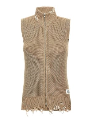 5/18までセール中【MM6】ベスト/ベージュ レディース ベスト MM6 Maison Margiela セール 2025 <fix>