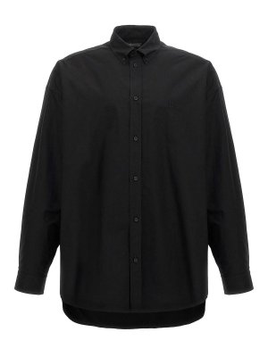 BALENCIAGA: shirts - Logo Embroidery Shirt