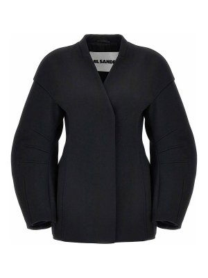 アウターその他 COPERNI Woman Blazer Black COPV54828 BLACK Coperni Black Hybrid Oversized Tailored Blazer Coperni