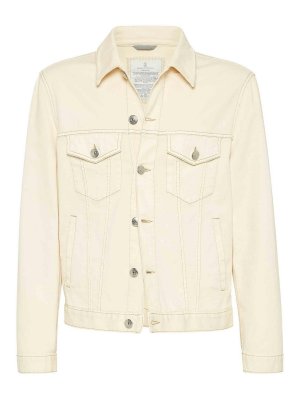 BRUNELLO CUCINELLI: Casualjacken - Casualjacke - Creme