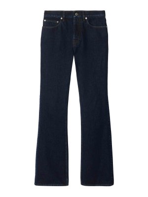 Tom Ford Five Pocket Mid Blue Raw Stretch Cotton Denim