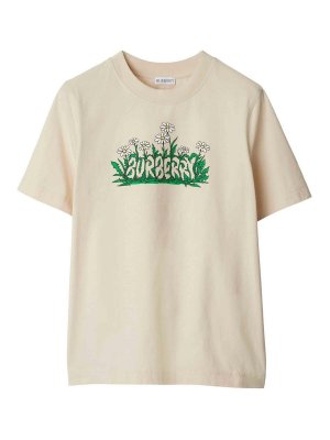 Tシャツ・カットソー Burberry SS25 T-shirts (8103971) BURBERRY: T-shirt woman - White | Burberry t-shirt 8103971