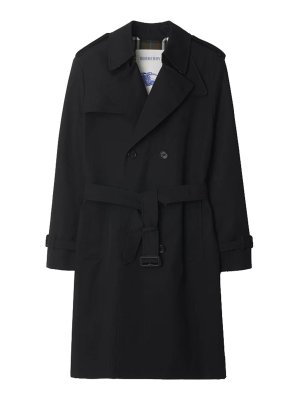BURBERRY: trench coats - Black trench