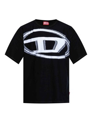 DIESEL: T-shirts - T-Shirt - Schwarz