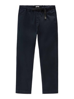 【関税＆送料込み】Burberry Slim Fit Pants With Belt Burberry Blue Pants - Blue - Men | 8101265