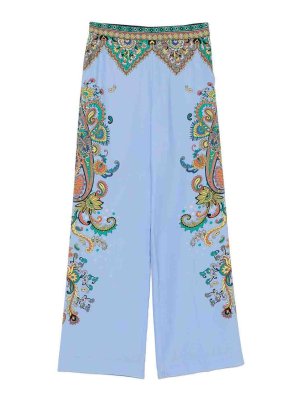 ETRO: pantaloni shorts - Pantaloni di seta