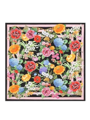 DOLCE & GABBANA: Stole & Scialli - Foulard con stampa floreale