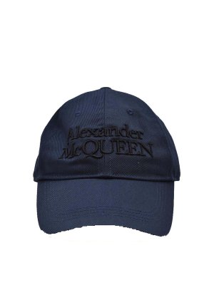 ALEXANDER MCQUEEN: hats & caps - Blue hat