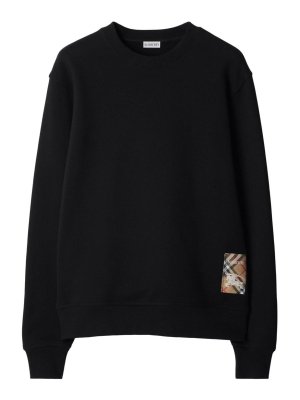 BURBERRY: Sweatshirts & Sweaters - Black sweatshirt