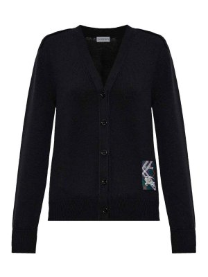 BURBERRY: Cardigans - Cardigan - Schwarz